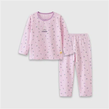 Pijama infantil de puro algodón con estampado de dibujos animados